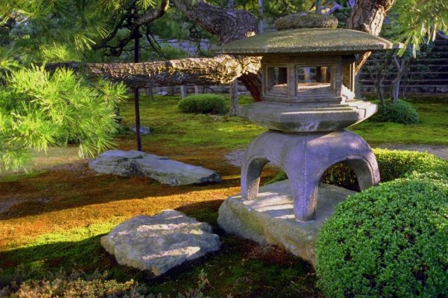 Soothing image of japanese garden. A peaceful spot to enhance creativity